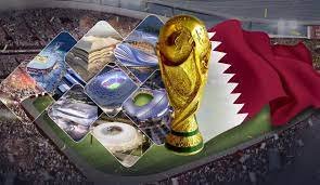 كأس العالم وعلم قطر